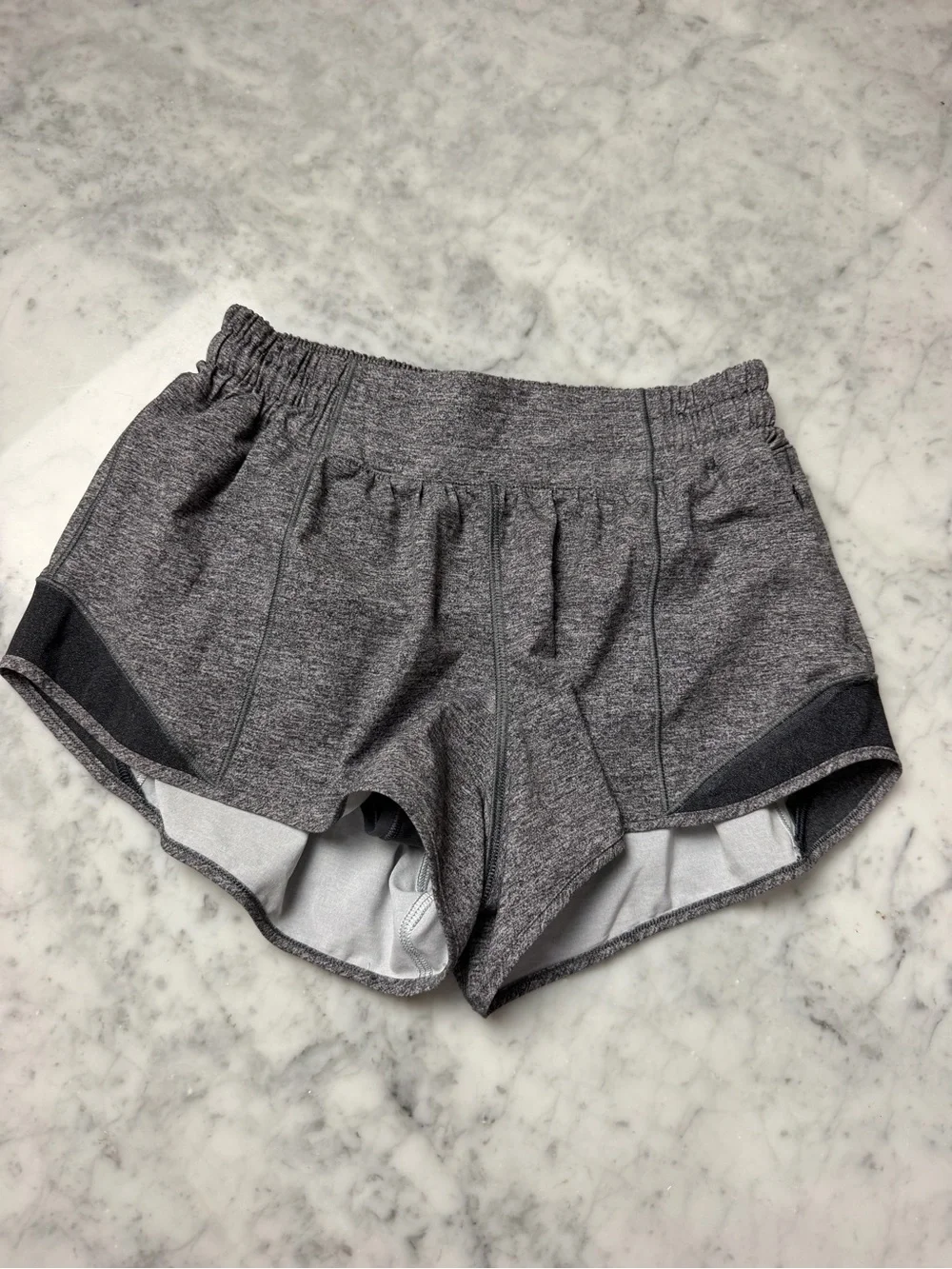 lululemon athletica Women's Heather Gray Athletic Shorts